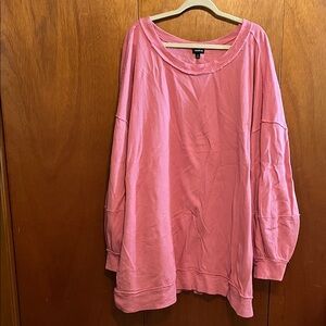 Pink oversized torrid top